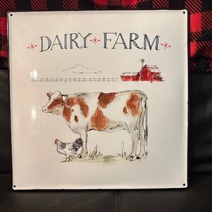 Dairy Farm Wall Decor Sign Metal